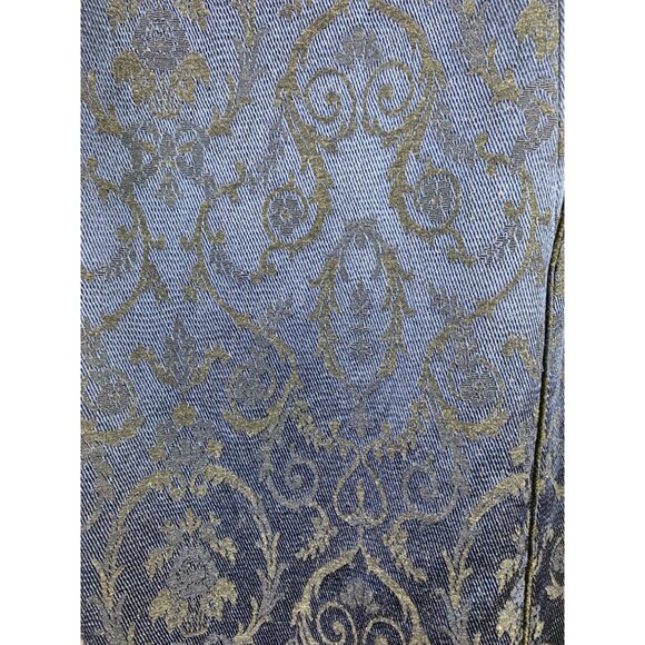 VTG Y2K Cynthia Cynthia Steffe Blue Damask Sweetheart Neck Romantic Dress Size 6 - Picture 14 of 16